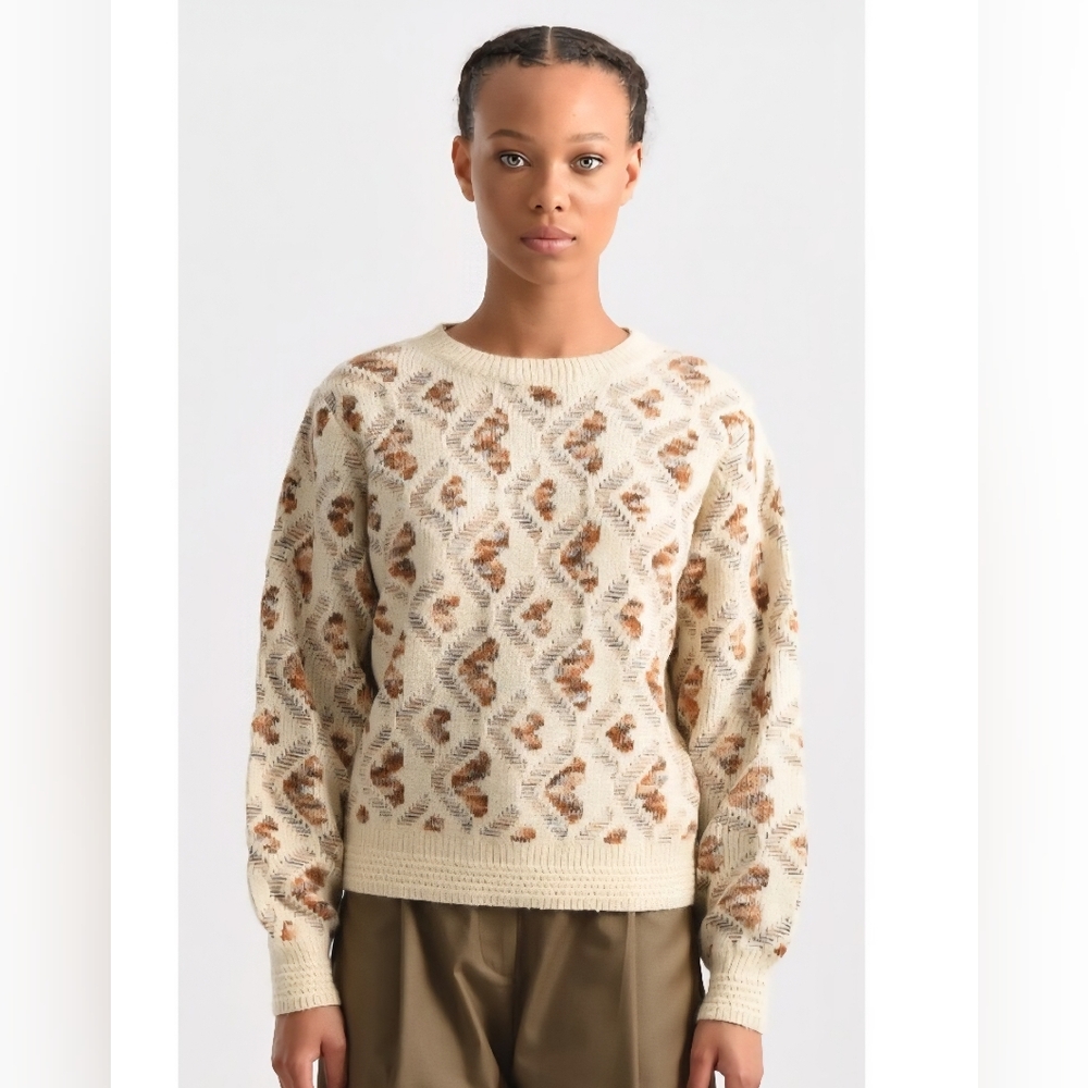 Molly Bracken Heart Patterned Sweater